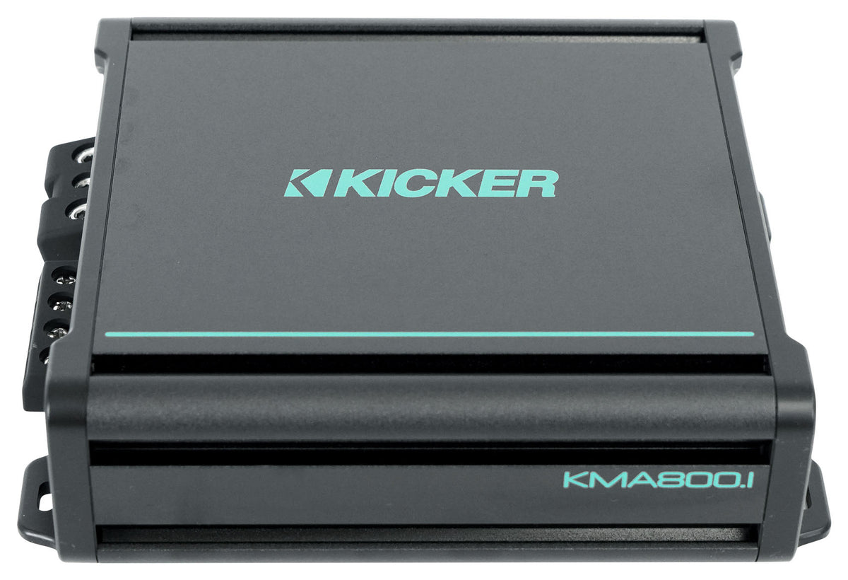 KICKER 48KMA8001 800 Watt 1-Ohm Marine/Boat Mono Amplifier Sub Amp KMA800.1 [Open Box]