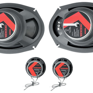 KICKER 48KSS269 6x9" 200w Car Component Speakers w/ 2.75" Mid/Tweeters KSS269