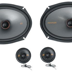 KICKER 48KSS269 6x9" 200w Car Component Speakers w/ 2.75" Mid/Tweeters KSS269