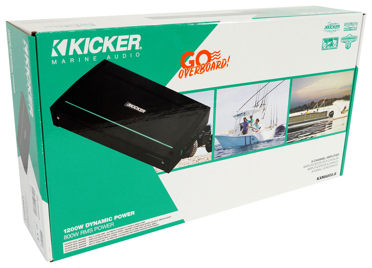 48KXMA8008 800 Watt 8-Channel Marine Amplifier