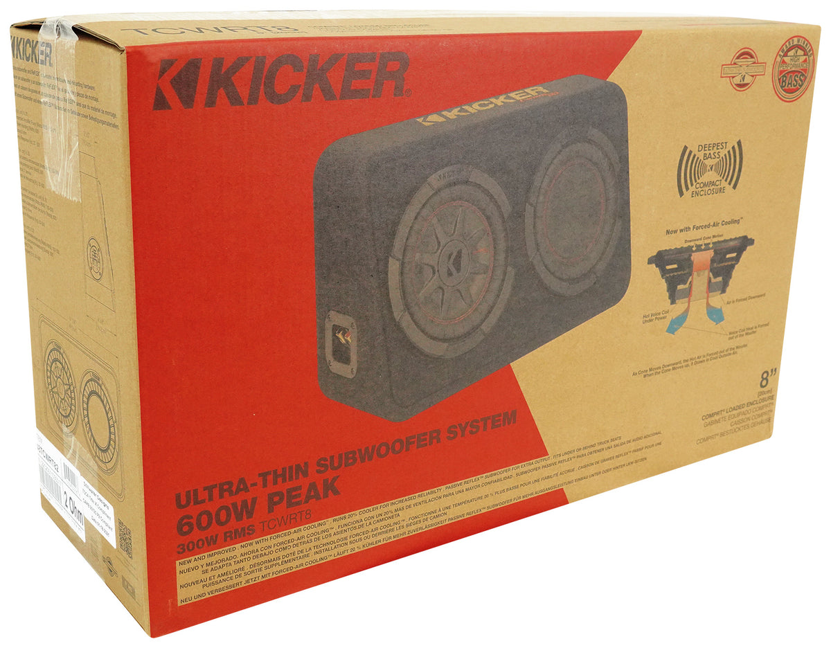 48TCWRT82 8" Shallow Subwoofer Enclosure