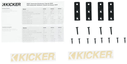 KICKER 48TRTP122 TRTP 12" 1000w Down Firing Subwoofer Enclosure+Passive Radiator