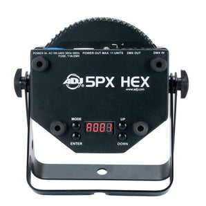 American DJ ADJ 5PX HEX RGBAW + UV LED DMX RF Metal Par Can Wash Stage Up-Light