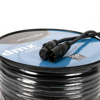 AC3CDMX300 22 AWG 300-Foot 3-Pin Conductor DMX Lighting Cable Spool