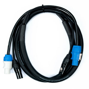 Accu-Cable AC3PPCON6 6-Foot 3-Pin Male-Female DMX + Locking Power Link Cable ADJ