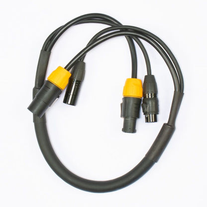 AC3PTRUE3 IP65 Outdoor 3-Foot 3-Pin Power Link + DMX Combo Cable