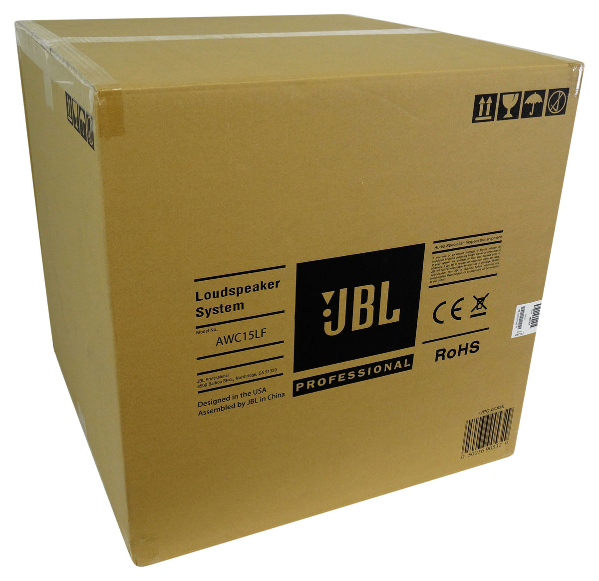 AWC15LF 15" 300W Indoor/Outdoor 70V Surface Mount Commercial Subwoofer
