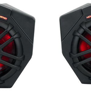 Pair Memphis Audio CANAMX365FE 75w RMS LED Speaker Pods For 2017+ Can Am X3