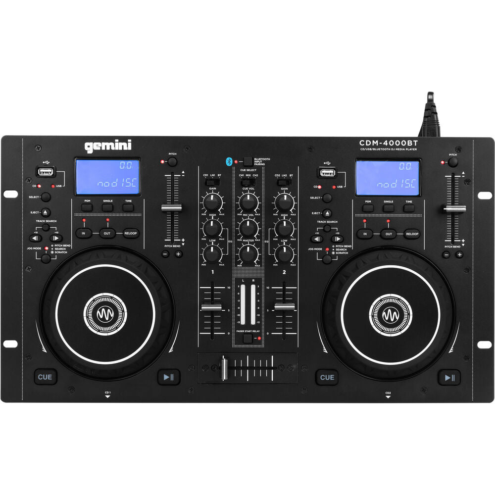 CDM-4000BT Dual DJ CD/USB Media Player with Bluetooth and Mixer