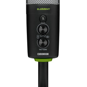 Mackie Chromium USB Recording Zoom Podcast Streaming Microphone w/Built-in Mixer