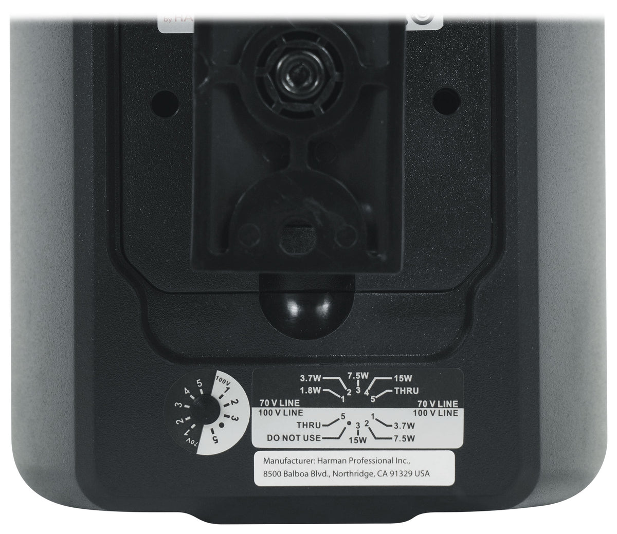 2 Control 23-1 3" Indoor/Outdoor 70V Commercial Wall Mount Speakers in Black