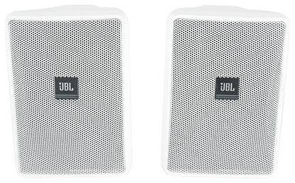 2 Control 23-1-WH 3" Indoor/Outdoor 70V Commercial White Wall Mount Speakers