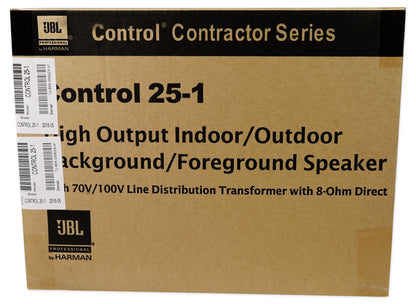 (2) Control 25-1 5.25" 30W 70V Wall-Mount Commercial Restaurant/Bar Speakers