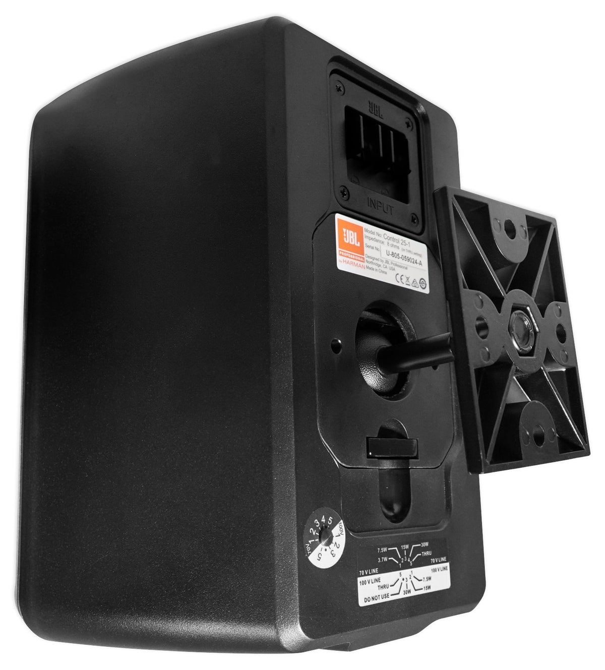(2) Control 25-1 5.25" 30W 70V Wall-Mount Commercial Restaurant/Bar Speakers