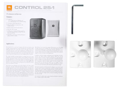 (2) Control 25-1 5.25" 30W 70V Wall-Mount Commercial Restaurant/Bar Speakers