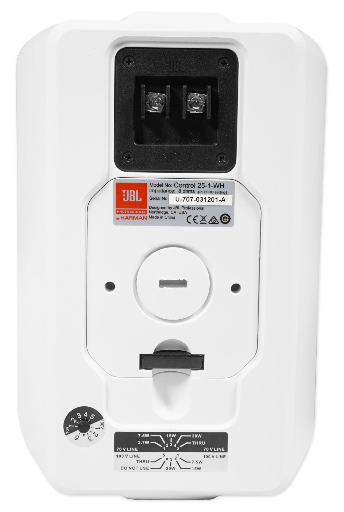 (2) Control 25-1 5.25" 30W 70V Wall-Mount Commercial Restaurant/Bar Speakers