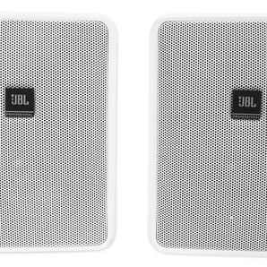 (2) JBL Control 25-1 5.25" 30w 70v Wall-Mount Commercial Restaurant/Bar Speakers