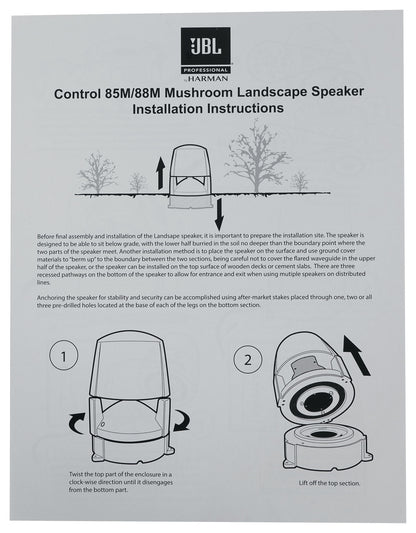 Control 88M 8" Outdoor In-Ground Landscape Speaker