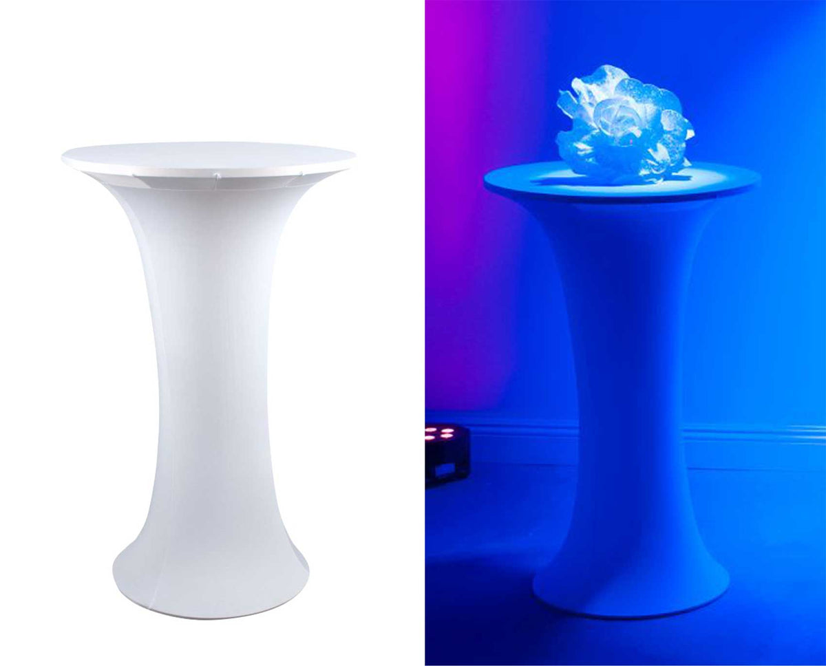 Decor Cocktail Table Club Pub Scene Highboy w/White Scrim+Carry Bag