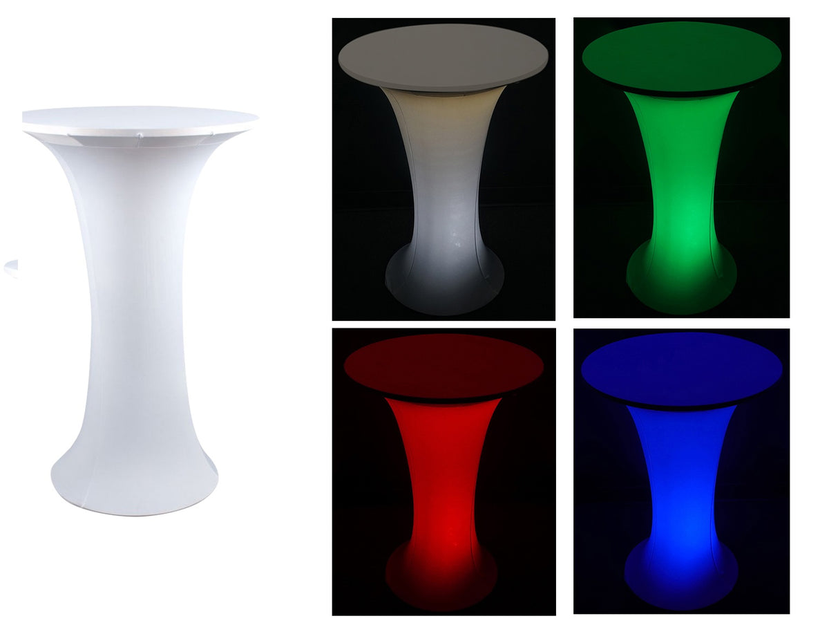 Decor Cocktail Table Club Pub Scene Highboy w/White Scrim+Carry Bag