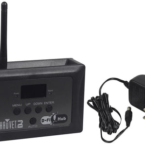 Chauvet D-Fi Hub Compact Wireless DMX Transmitter/Receiver With LED Display