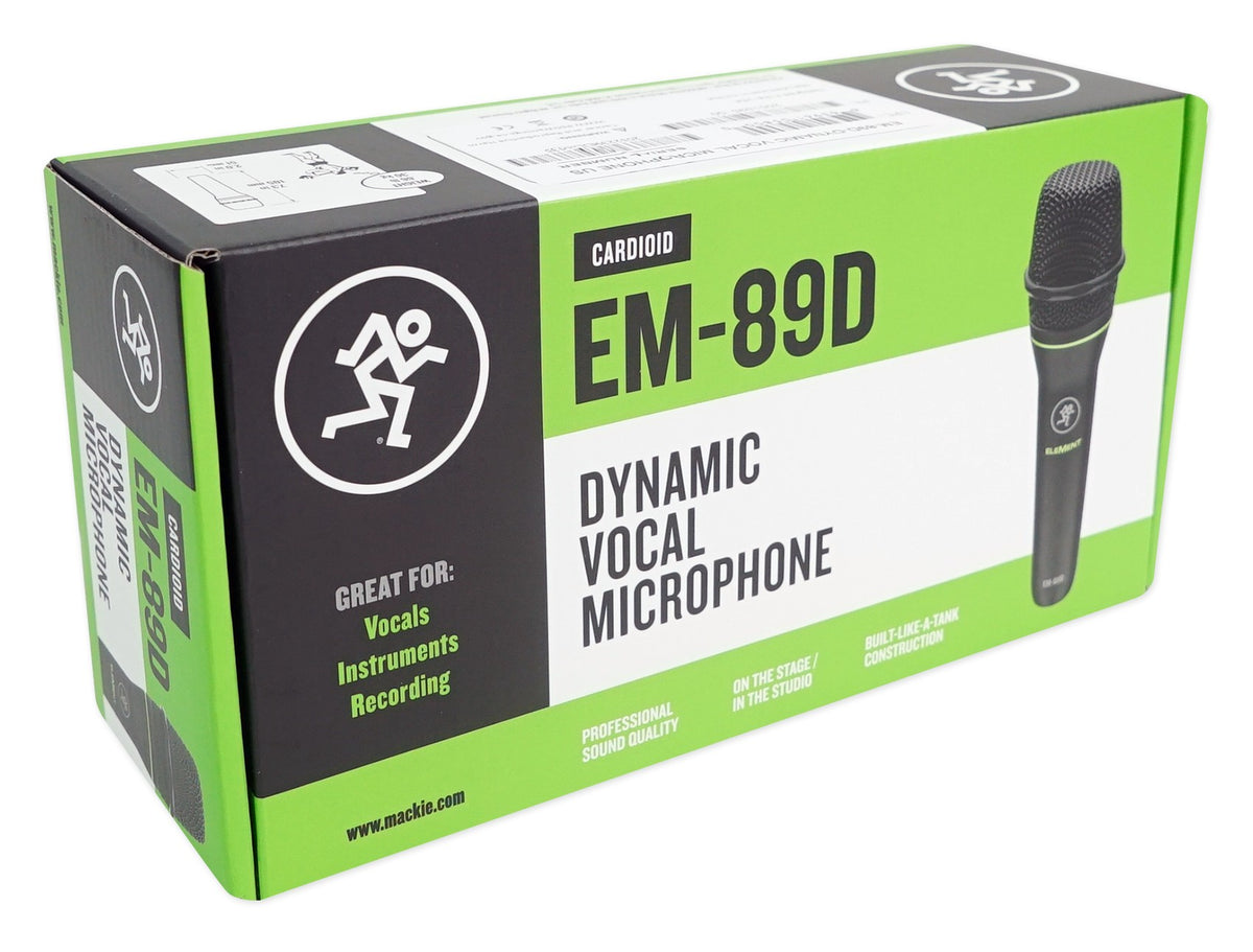 EM-89D Vocal Live Sound or Studio Recording Dynamic Microphone+Cable+Clip