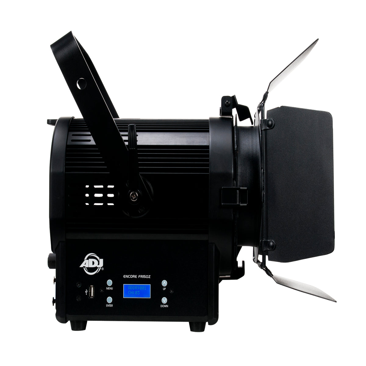 ENCORE FR150Z 130W LED DMX Fresnel Beam Spot Light with Barn Doors