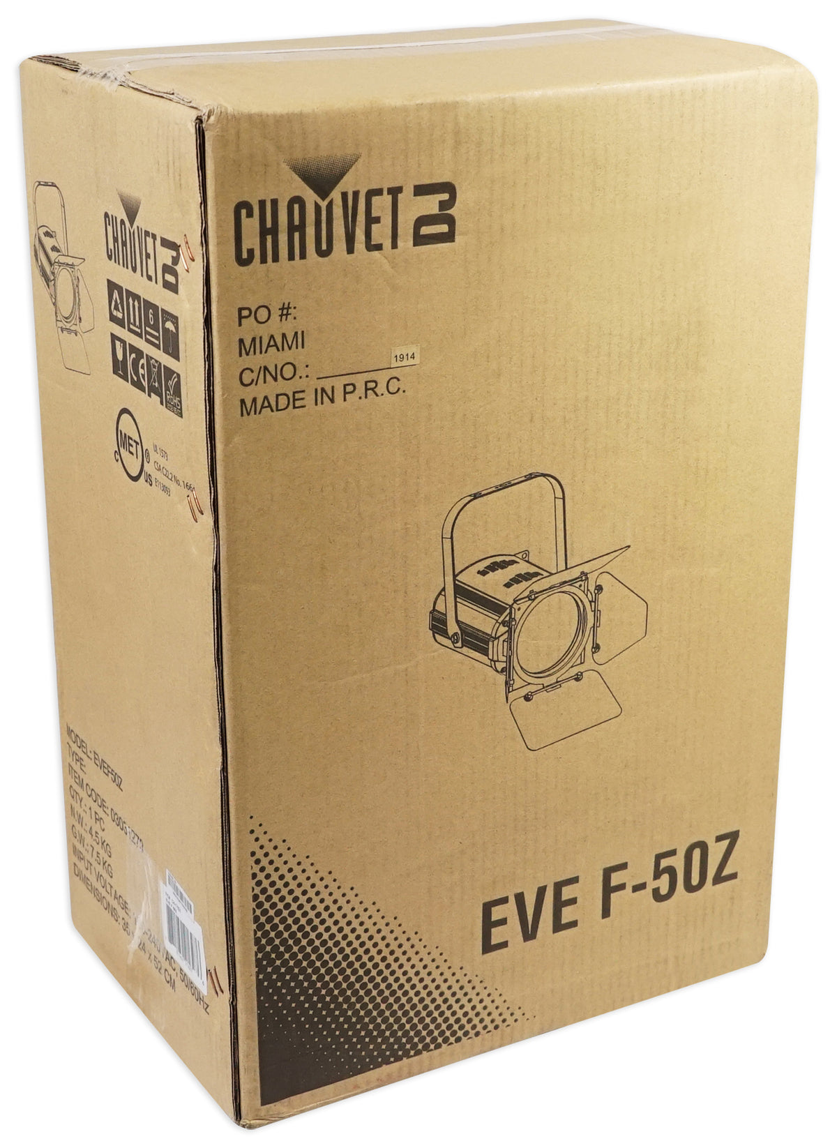 EVE F-50Z LED Fresnel DMX Warm White D-Fi Spot Light