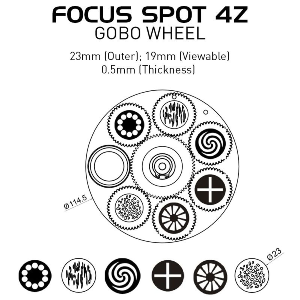 FOCUS SPOT 4Z 200W Cool White LED DMX Moving Head Spot Light