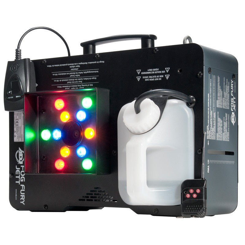 Fog Fury Jett 700W Vertical Fog Machine w/12 LED+DMX+Wireless Remote