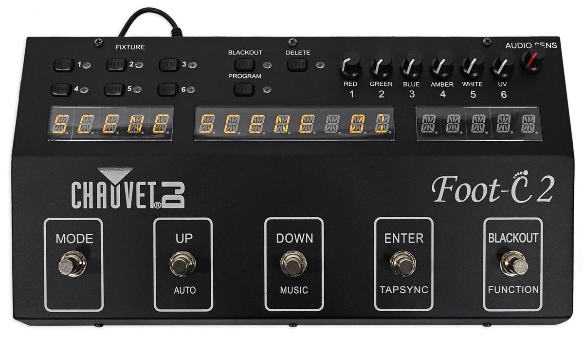Foot C-2 36-Channel DMX Foot Controller with MIDI Input and LCD Display