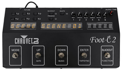 Foot C-2 36-Channel DMX Foot Controller with MIDI Input and LCD Display
