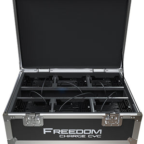 Chauvet Freedom Charge Cyc Road Case to Transport+Charge (6) Freedom Cyc Lights