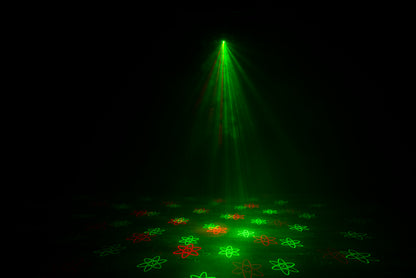 Furious Three RG 3-FX-In-1 LED DMX Moonflower/Wash/Laser Effect Light