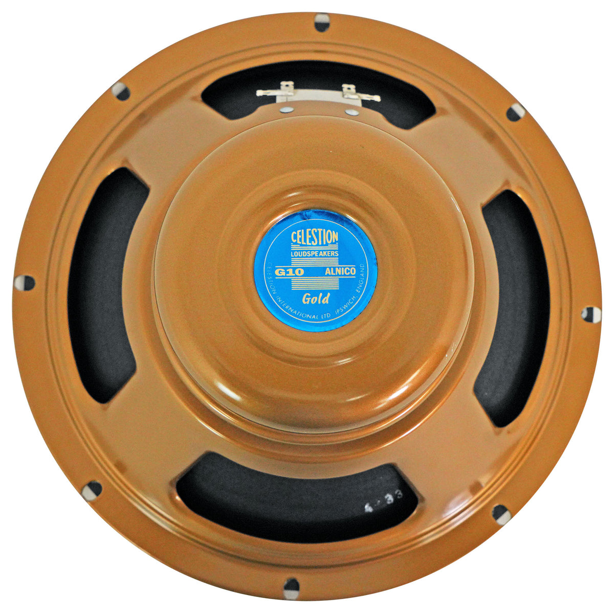 G10 Gold 40W 10" Alnico Magnet Guitar Speaker, 8 Ohm