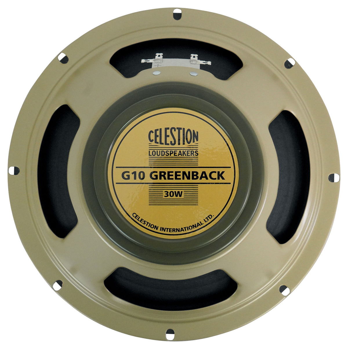 G10 Greenback 30W 10" Ceramic Magnet Guitar Speaker, 8 Ohm
