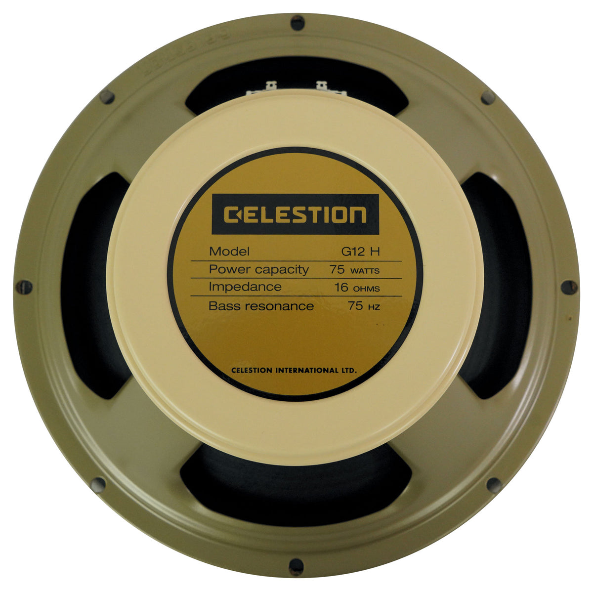 G12H-75 Creamback 12" 75W Guitar Speaker, 16 Ohm With Large Magnet