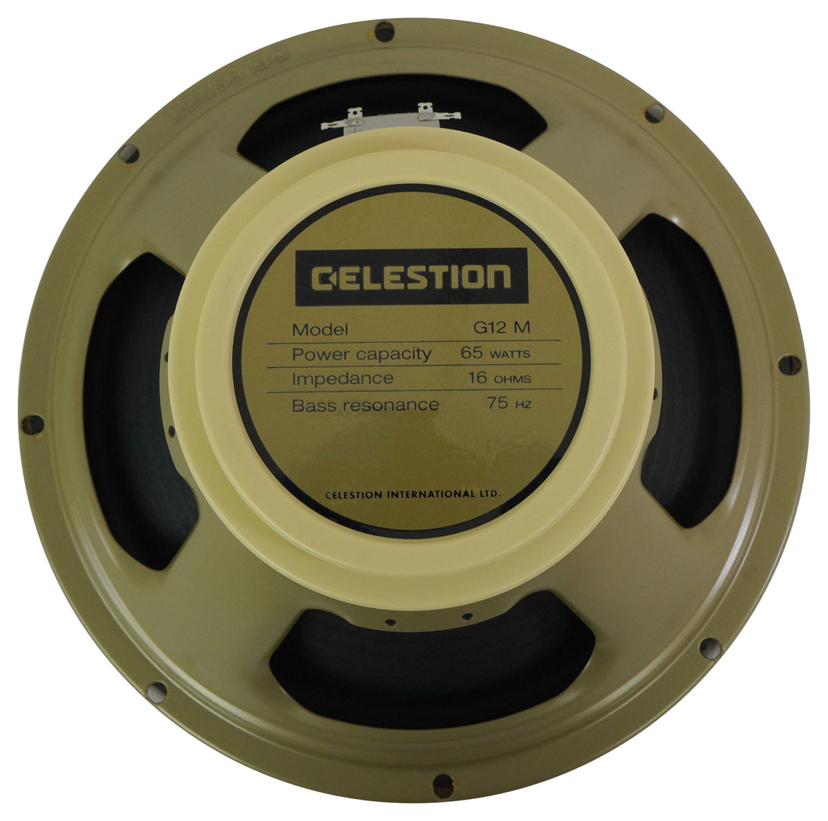 G12M-65 Creamback 12" 65W Guitar Speaker, 16 Ohm With Ceramic Magnet
