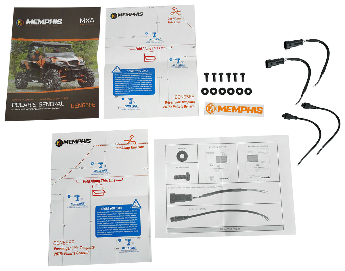 GEN65FE Speaker Pods For 2016+ Polaris General