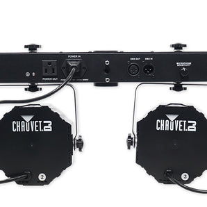 Chauvet DJ GigBAR Flex Lighting System w/ 2) Derby+2) Par Can Lights+Footswitch