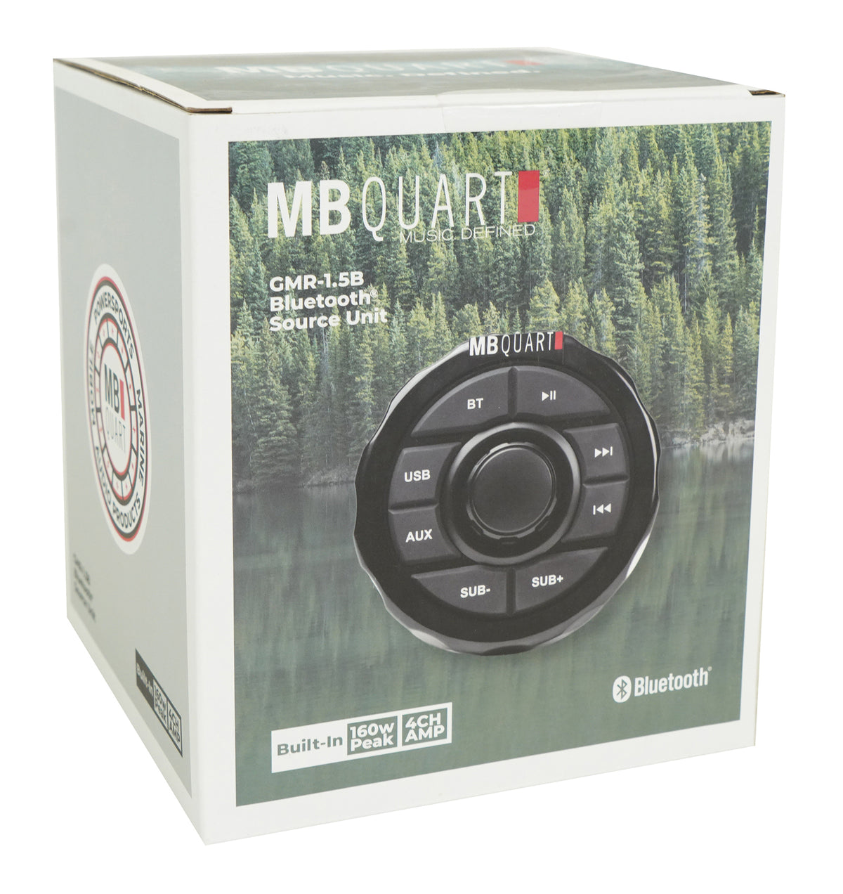 GMR-1.5B Marine Gauge Receiver with Bluetooth, USB, Aux