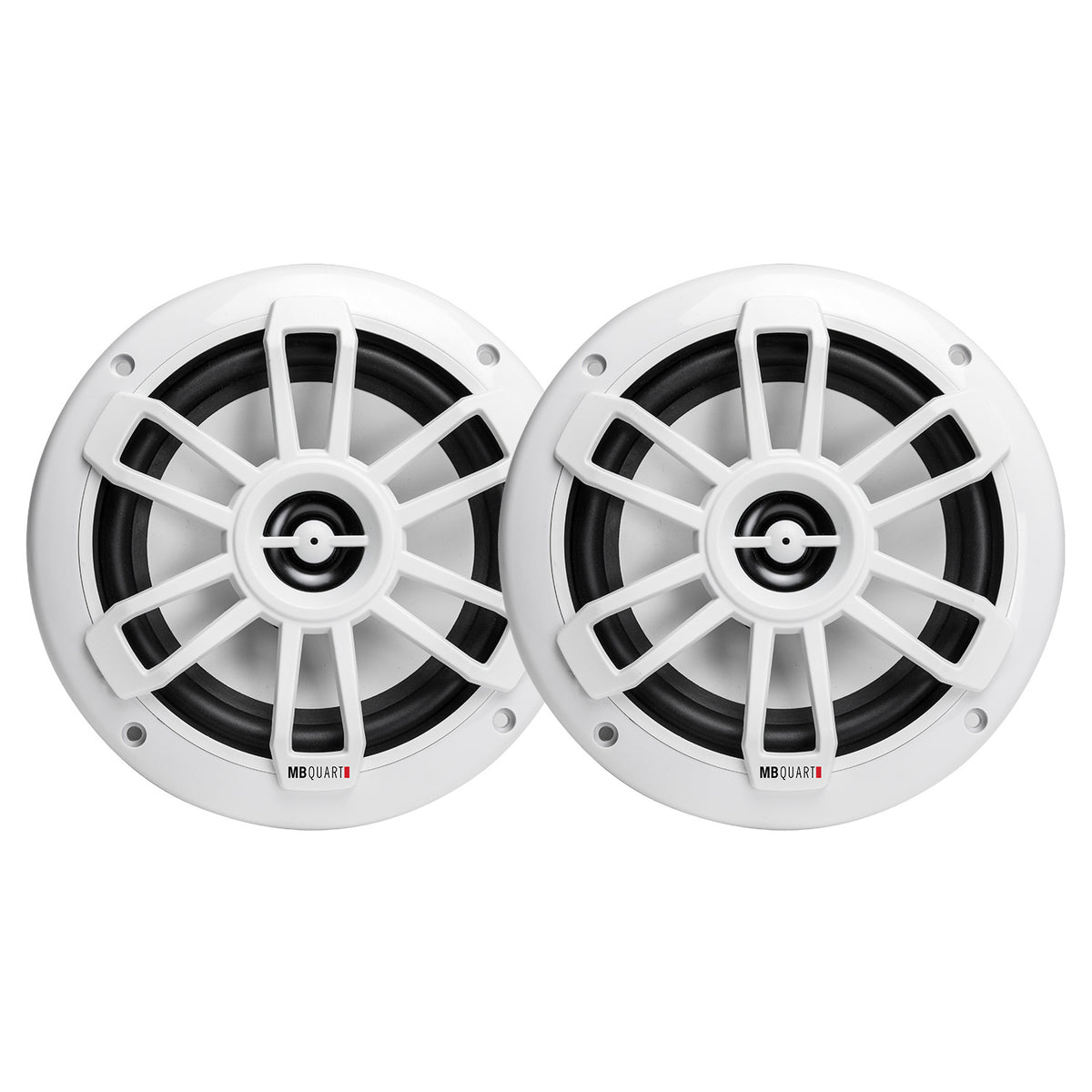 MB QUART GMR1.5S2W Marine Gauge Receiver w/ Bluetooth+(2) White 6.5" Speakers [Open Box]