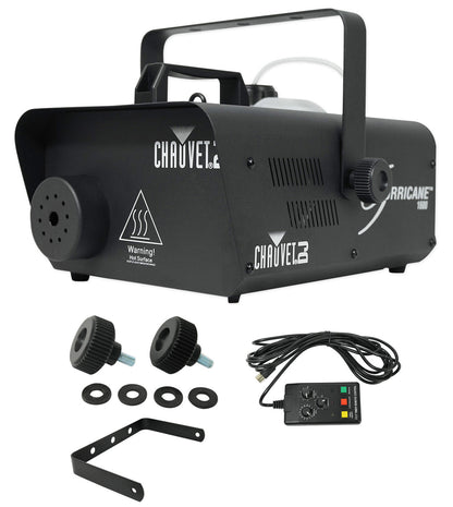 H1600 Hurricane 1600 Compact DMX Fog Machine+Remote Timer -25,000 CFM