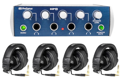 HD9 Studio Headphones (4-Pack) with HP4 Amplifier