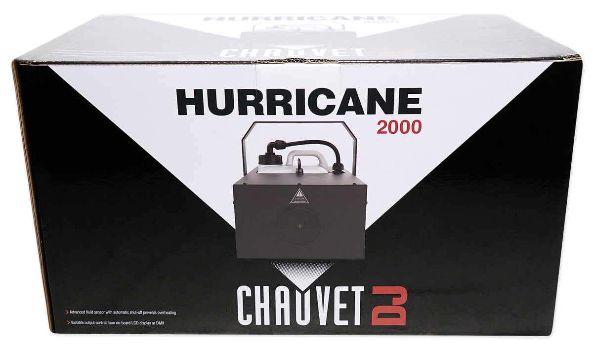 Chauvet DJ Hurricane 2000 Professional DMX Fog Machine Fogger W/ Built-In Timer