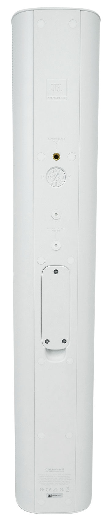 COL600-WH 24" White 70V Commercial Slim Column Wall Mount Array Speaker