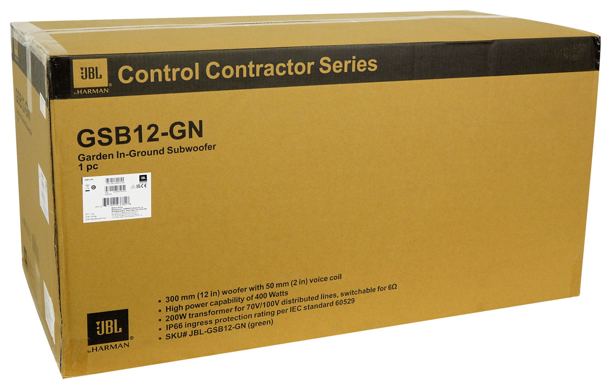 GSB12-GN 12" Landscape In-Ground Garden 70V Commercial Subwoofer