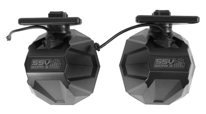 6.5" Swivel Roll Bar Speaker Pods for 2017+ Jeep Wrangler JL 4 Door