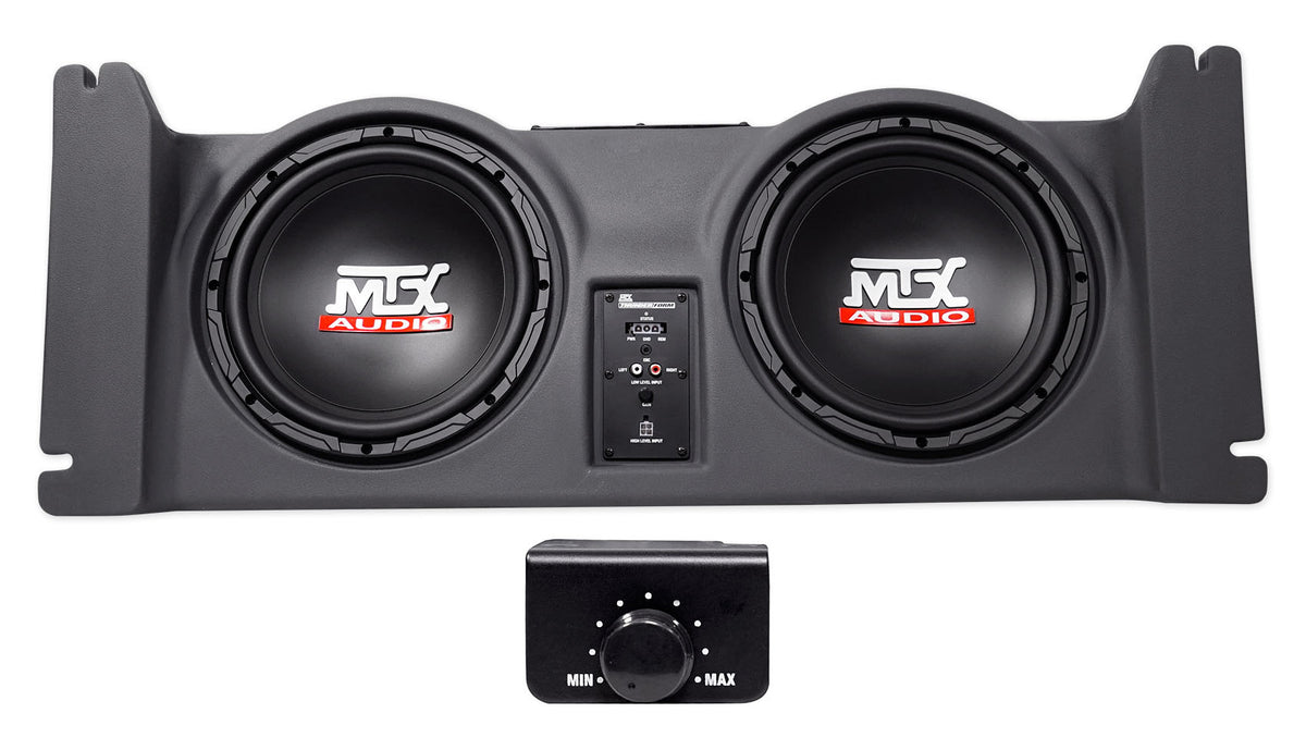 JWTJ97C20A-TN Dual 10" Powered Subwoofers and Enclosure