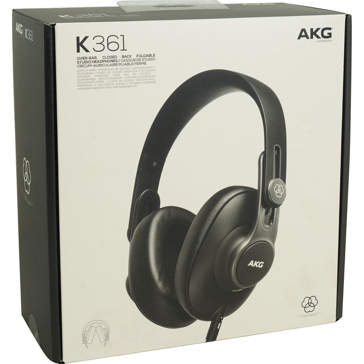 AKG K361 Closed Back Pro Studio Recording Podcasting Headphones 50mm Drivers [Open Box]